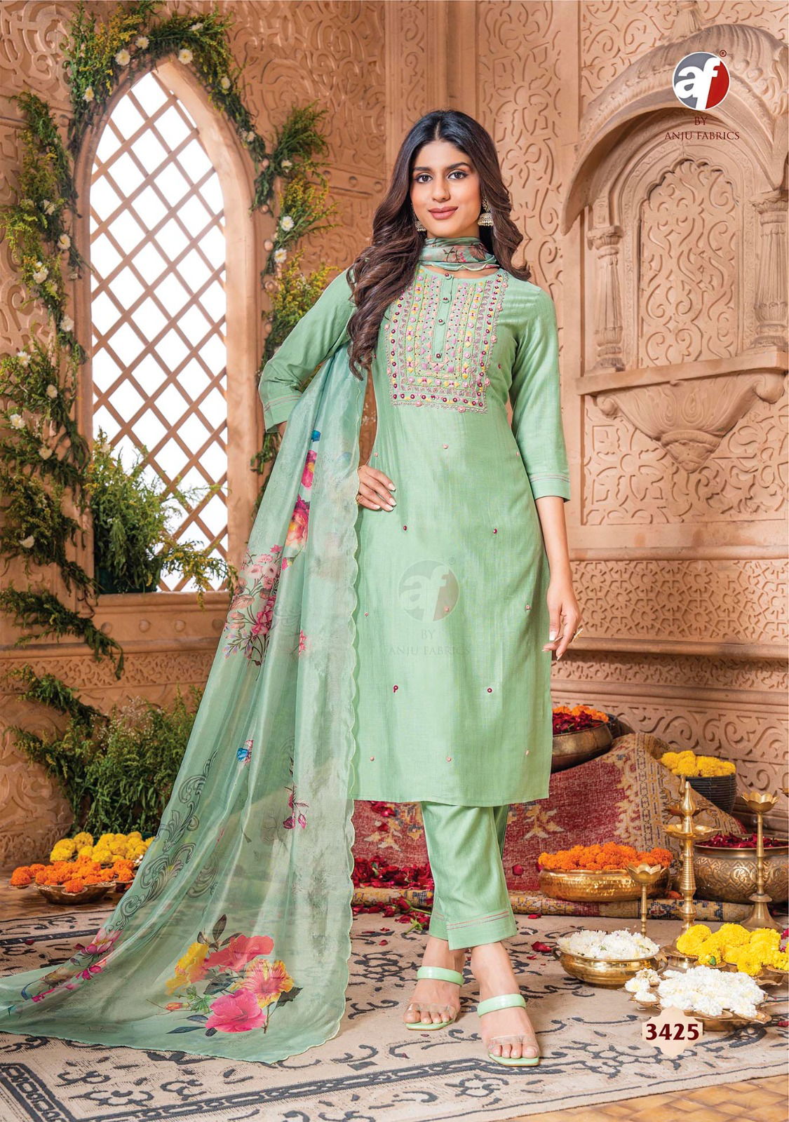 Real Touch Vol 3 By Anju Viscose Designer Kurti With Bottom Dupatta Wholesale Price In Surat